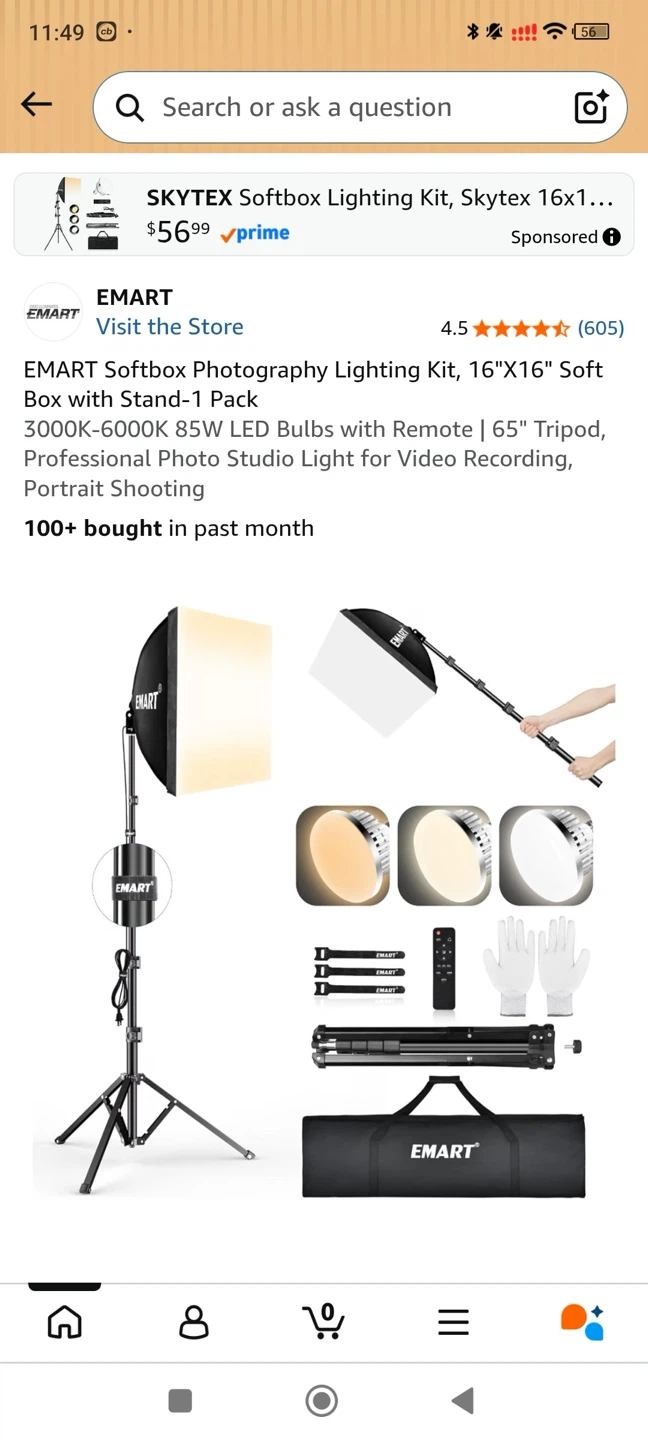 EMART Softbox Photography Lighting Kit