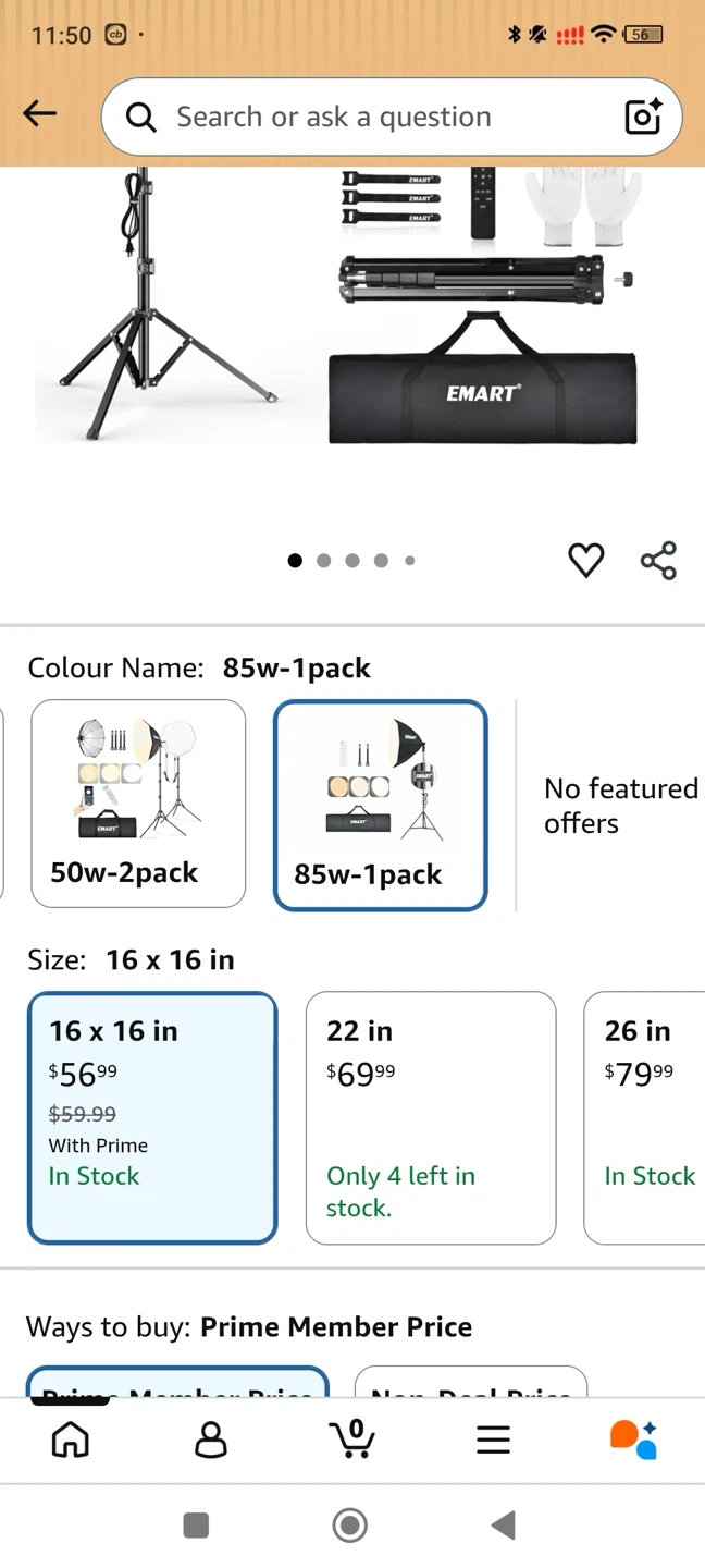 EMART Softbox Photography Lighting Kit - photo 2