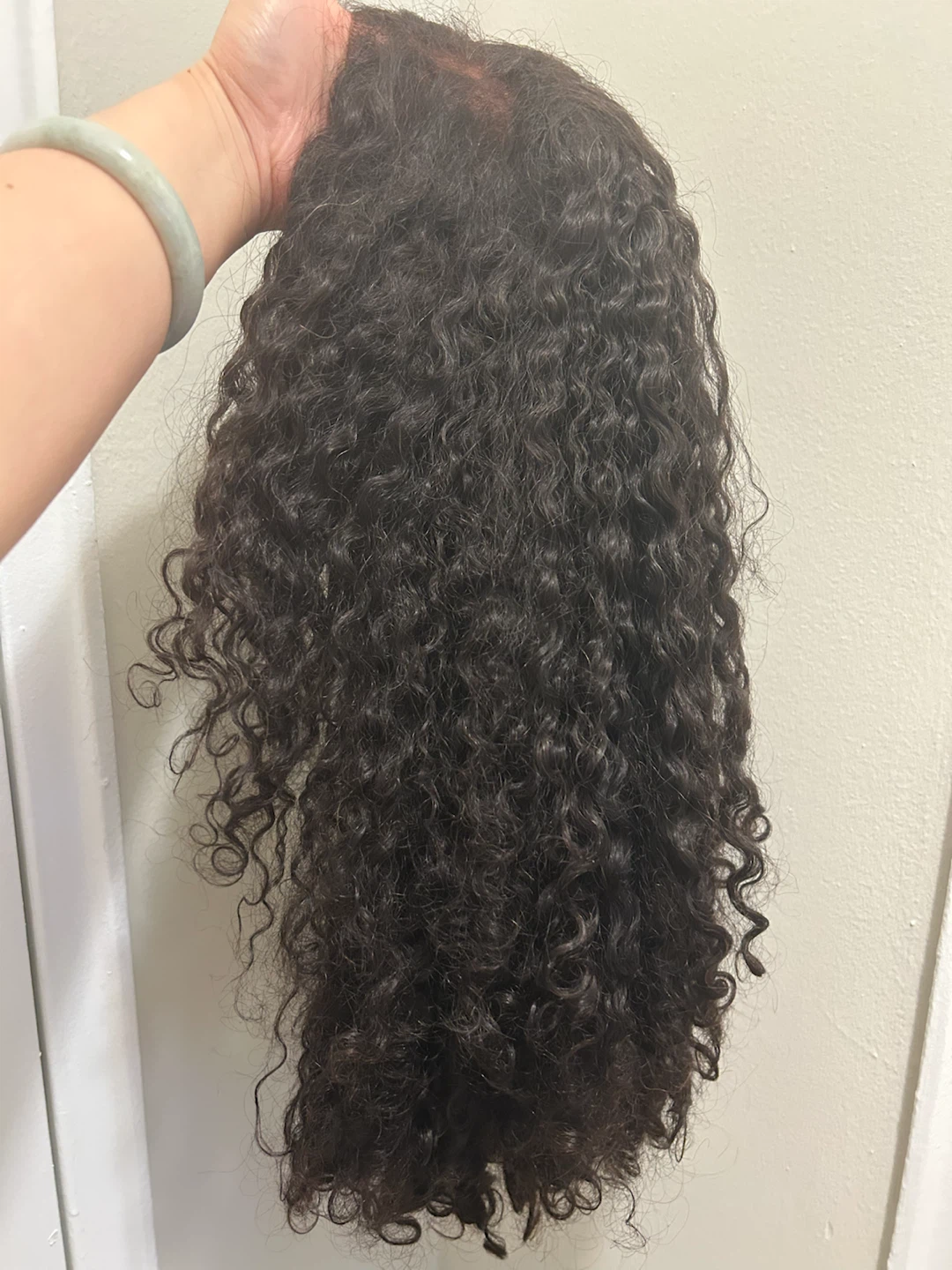Unused 22" Curly Human Hair Wig (Front Lace） - photo 2