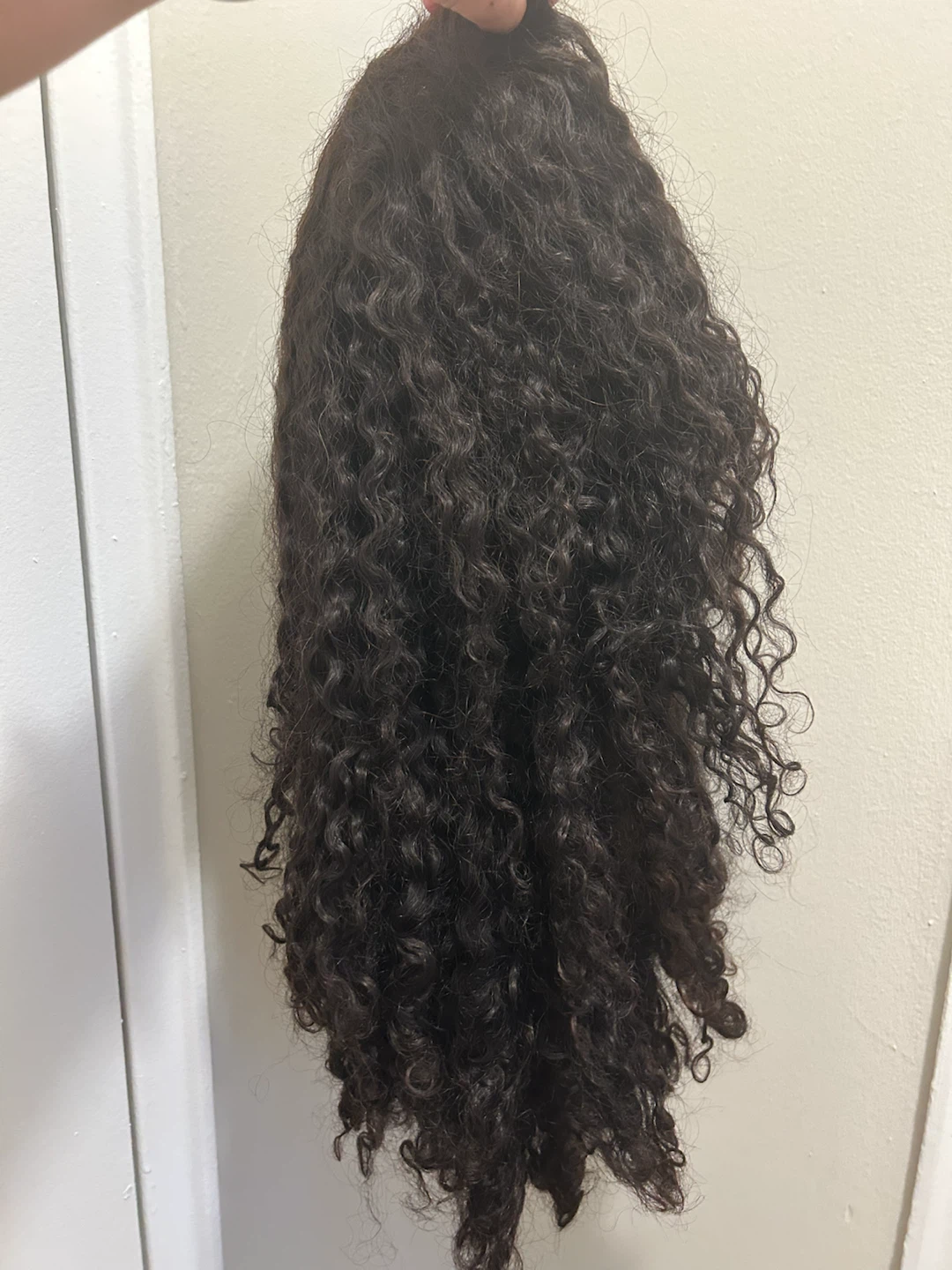 Unused 22" Curly Human Hair Wig (Front Lace） - photo 3