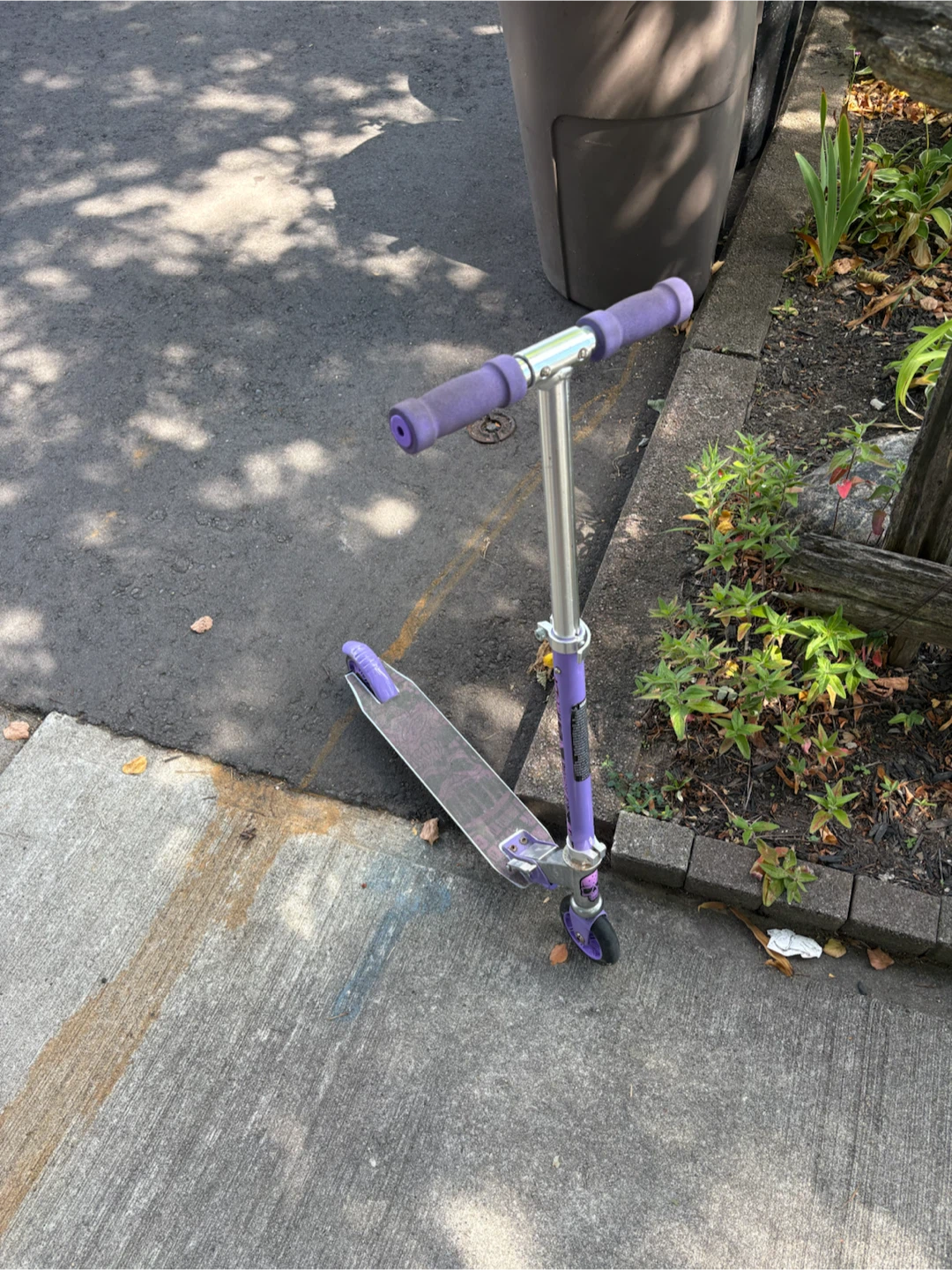 Purple and Silver Kids Scooter