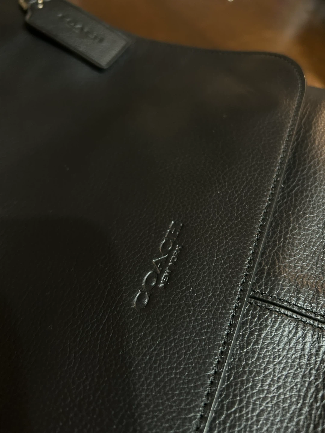 Coach Messenger Bag Black Leather - photo 5