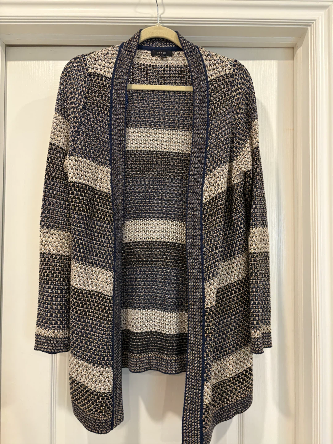 IMNYC Striped Knit Cardigan