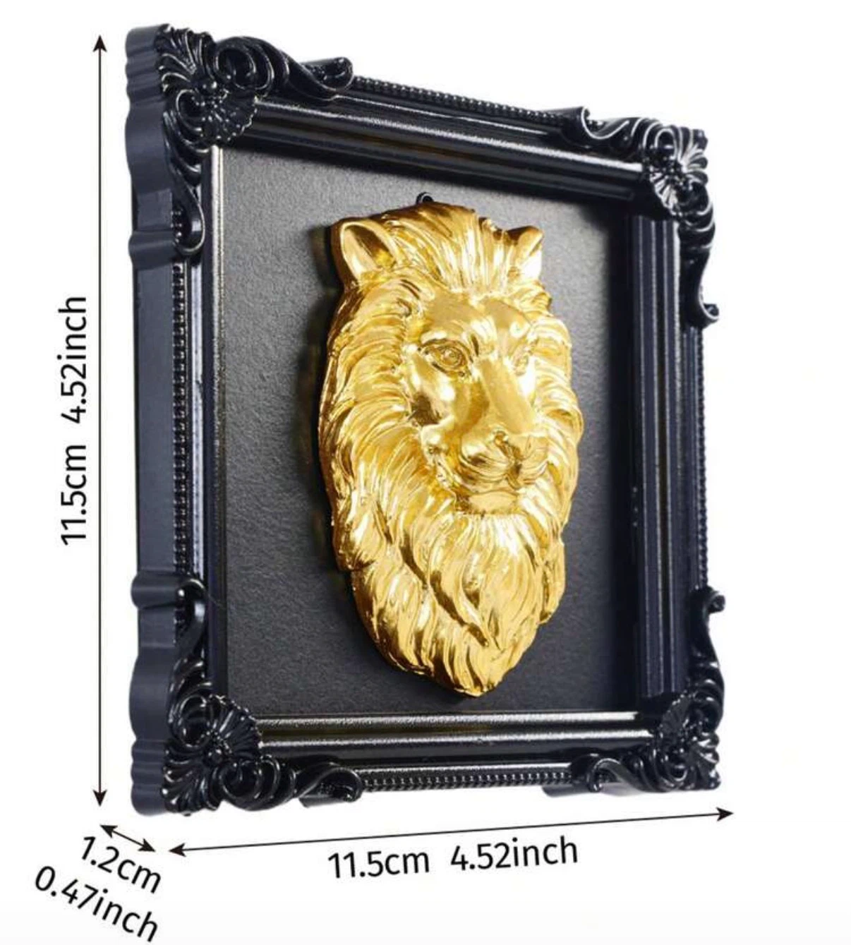 Gold Lion Head Wall Decor - photo 4