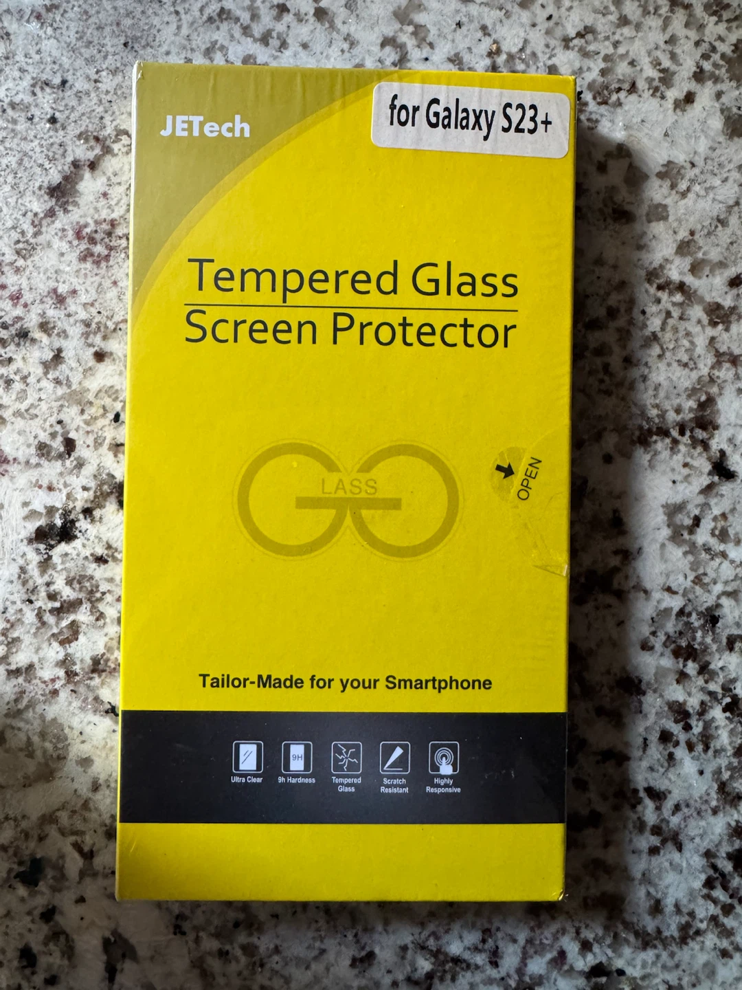 JEtech Tempered Glass Screen Protector for Galaxy S23+