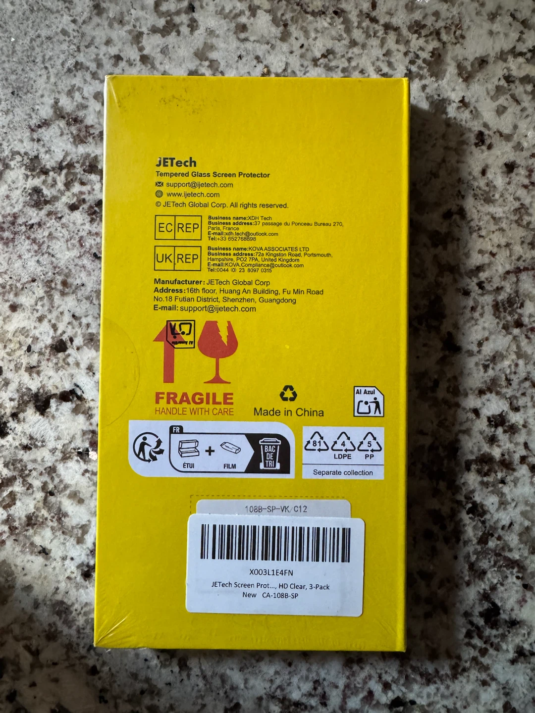 JEtech Tempered Glass Screen Protector for Galaxy S23+ - photo 2