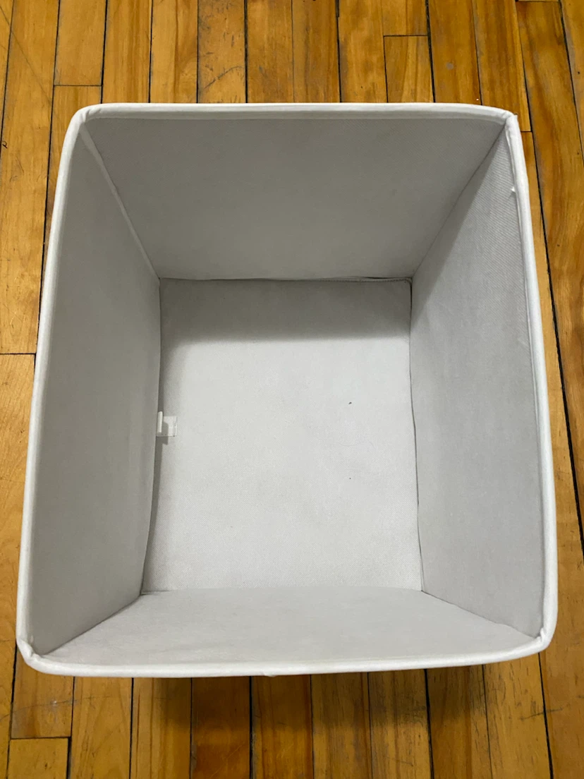 White Storage Bin - photo 2