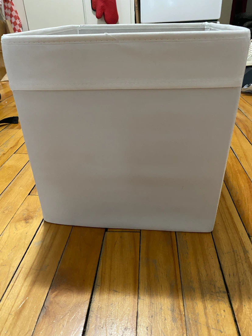 White Storage Bin - photo 3