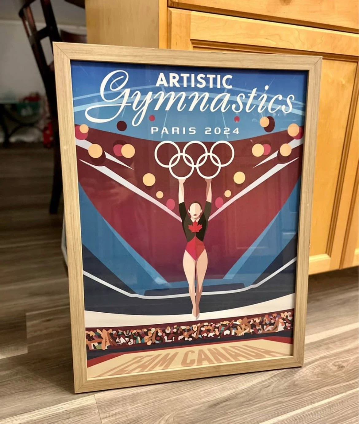 Artistic Gymnastics Paris 2024 Team Canada Framed Print