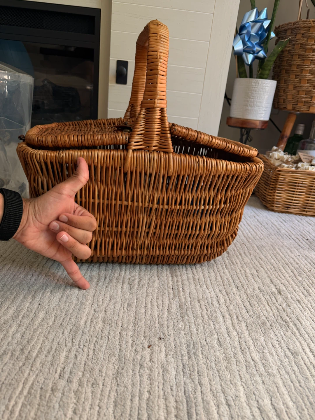 Wicker Picnic Basket - photo 5