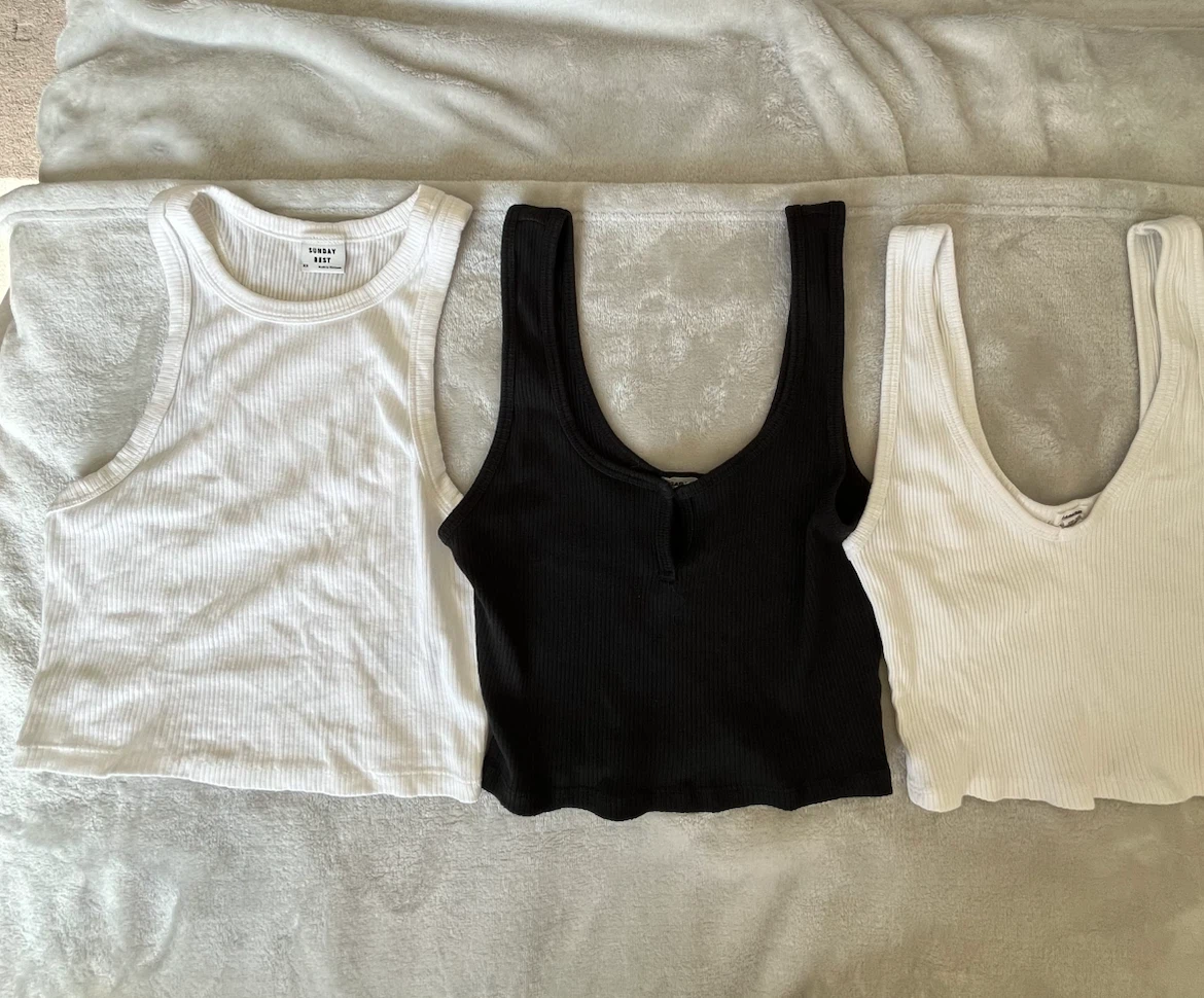 Garage & Sunday Best Ribbed Tank Tops (3-Pack)