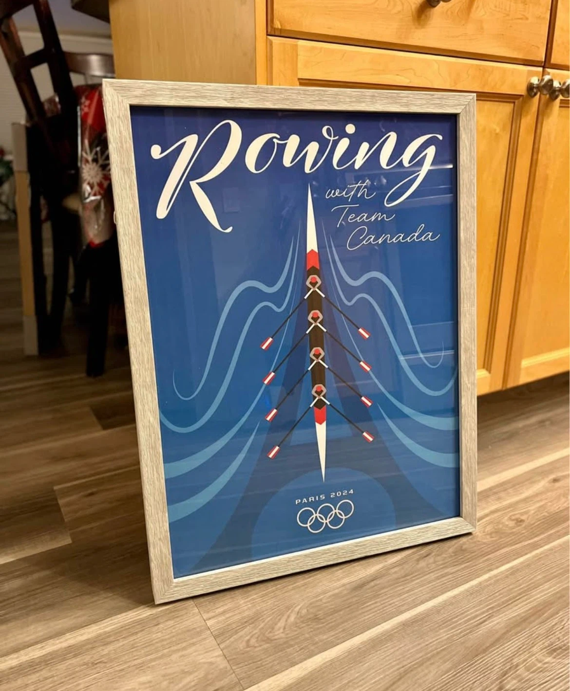 Team Canada Rowing Paris 2024 Framed Art