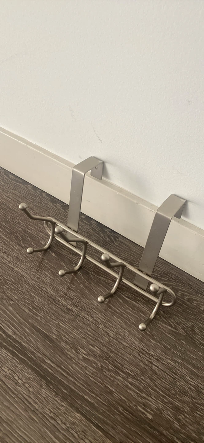 Silver Over-the-Door 6-Hook Hanger - photo 2