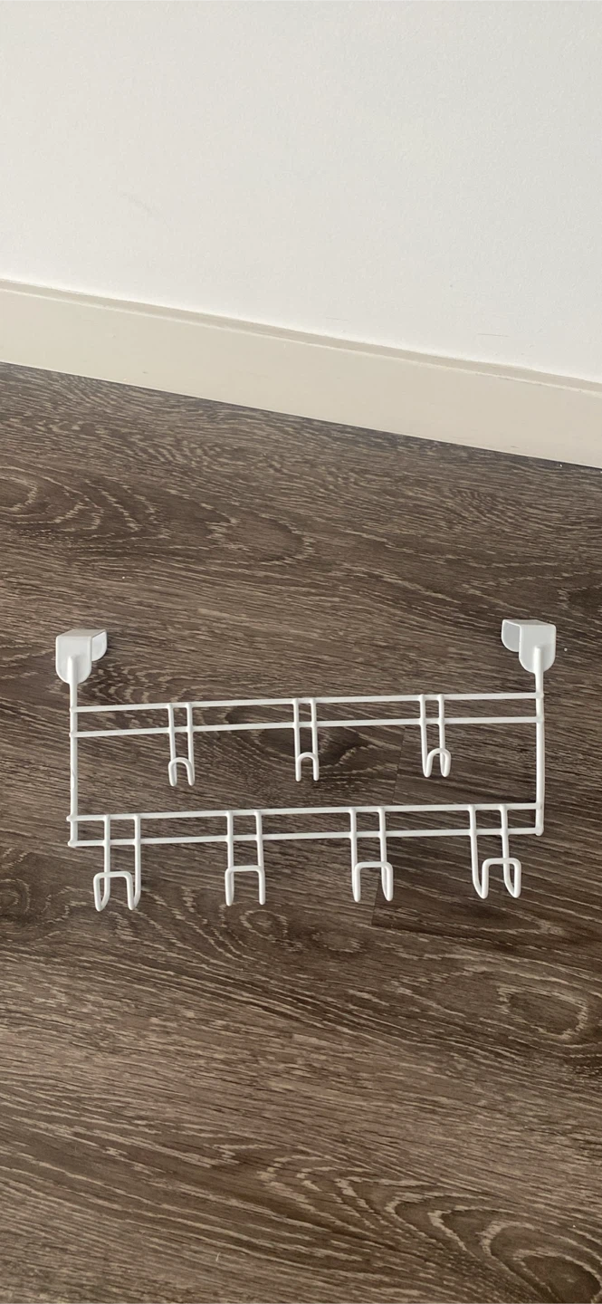 White Over-the-Door Hook Rack - photo 2