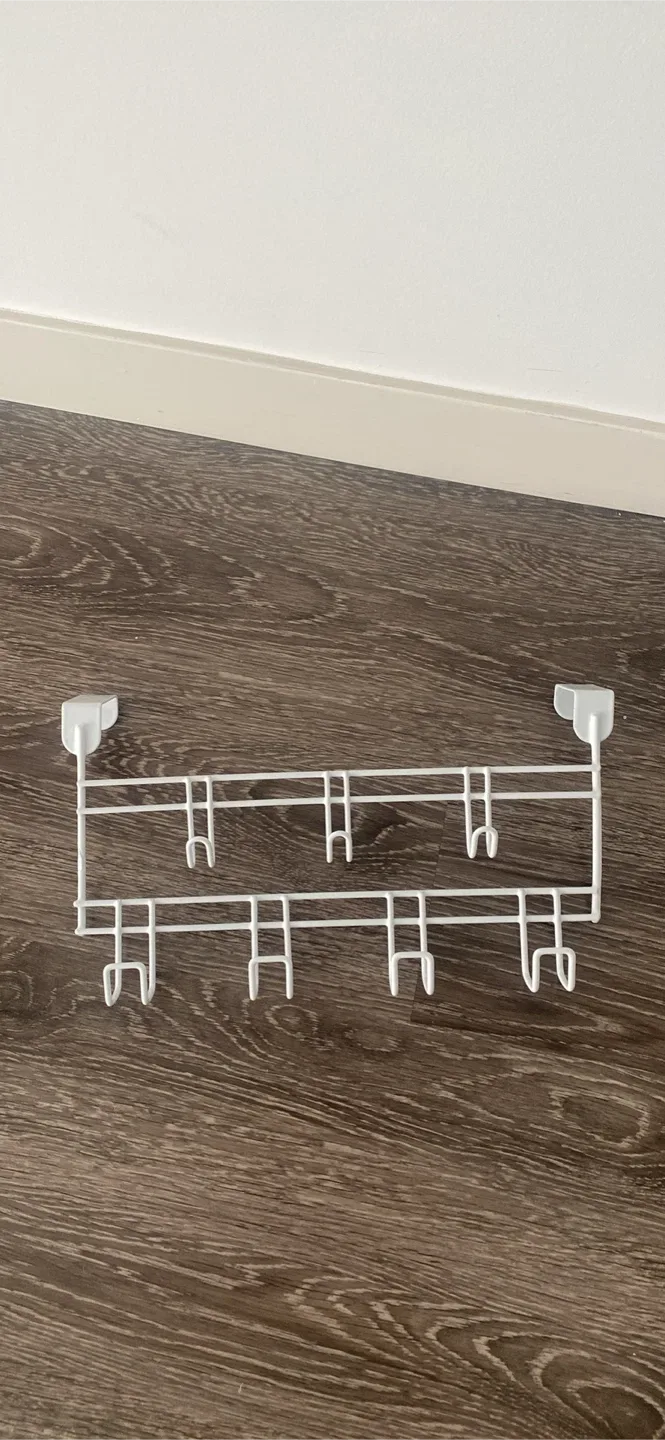 White Over-the-Door Hook Rack - photo 2