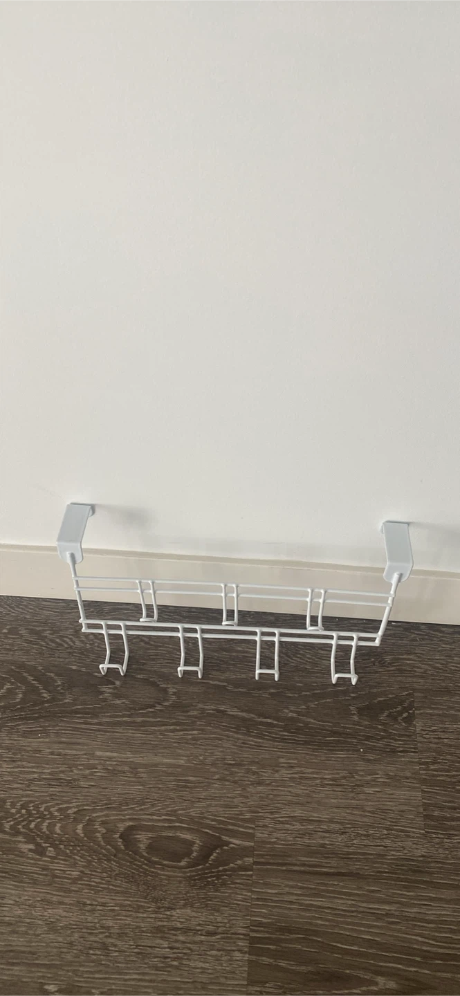 White Over-the-Door Hook Rack - photo 3