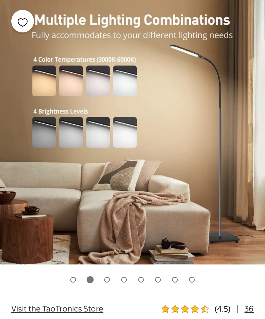 TaoTronics LED Floor Lamp