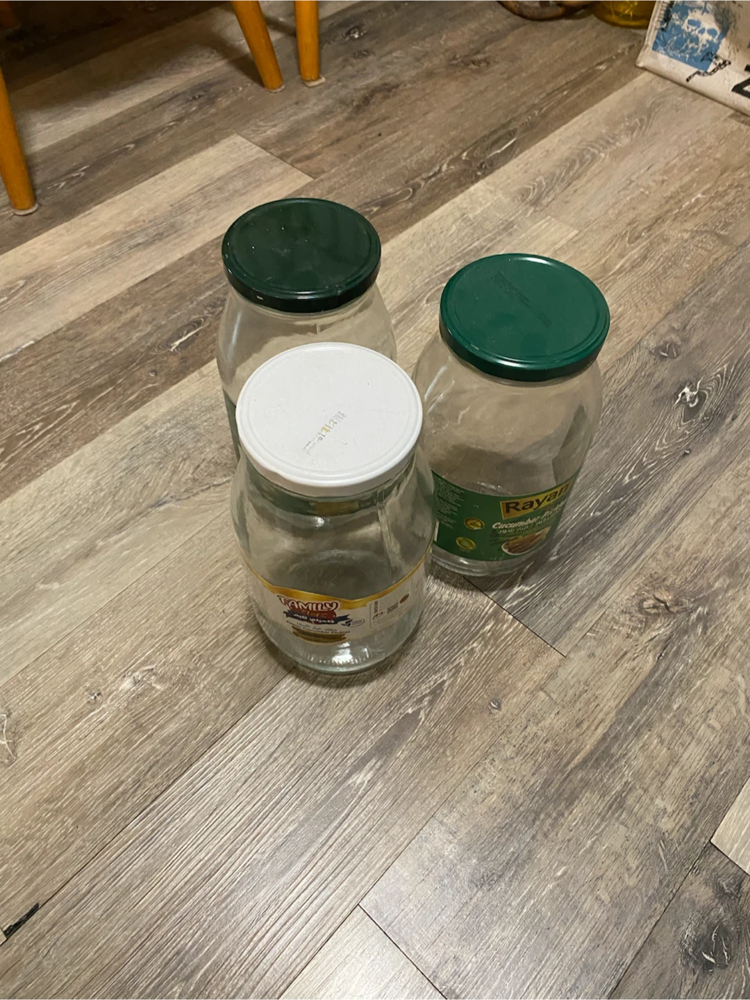 Glass Jars with Lids (3 Pack)