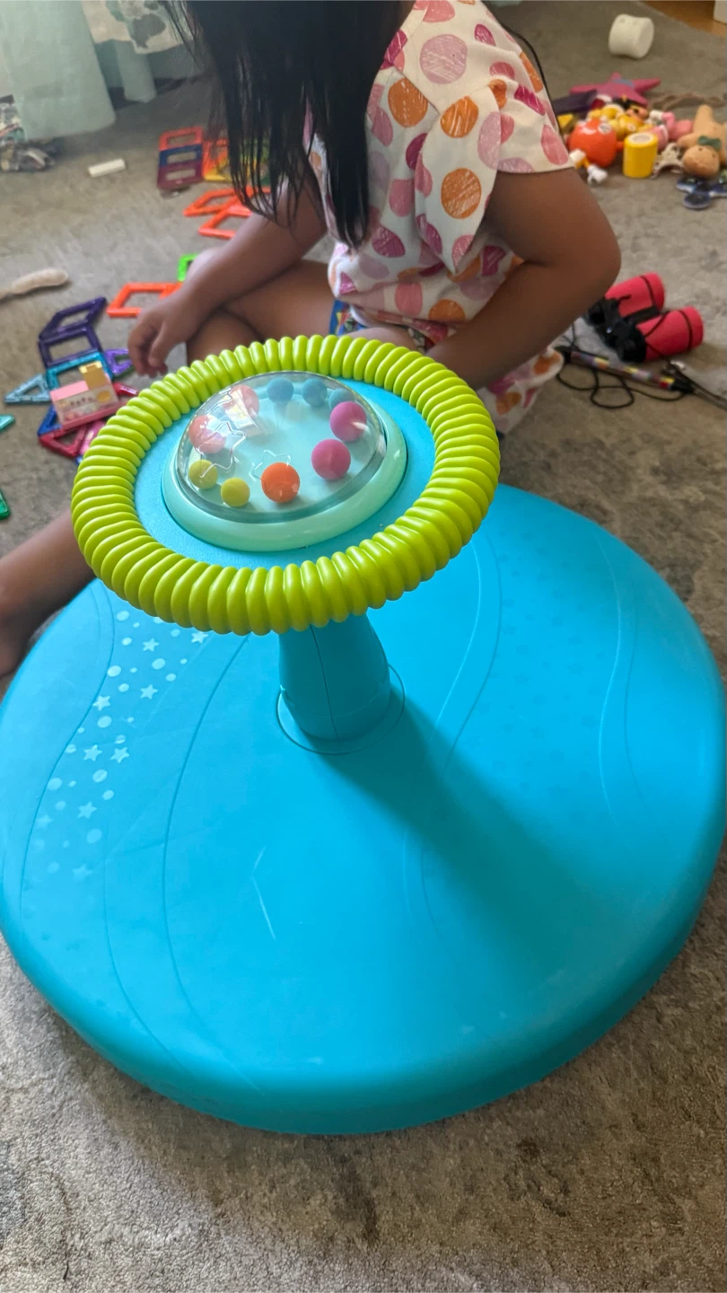 Blue Kids Spin Toy check more pictures