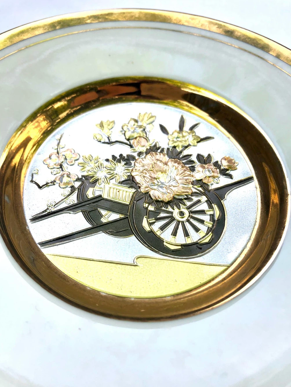 The Art of Chokin 24kt Gold Edged Plate - photo 2