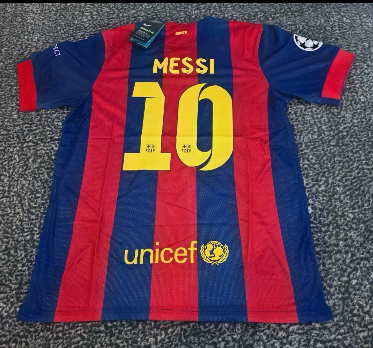Authentic FC Barcelona Messi #10 Jersey XL