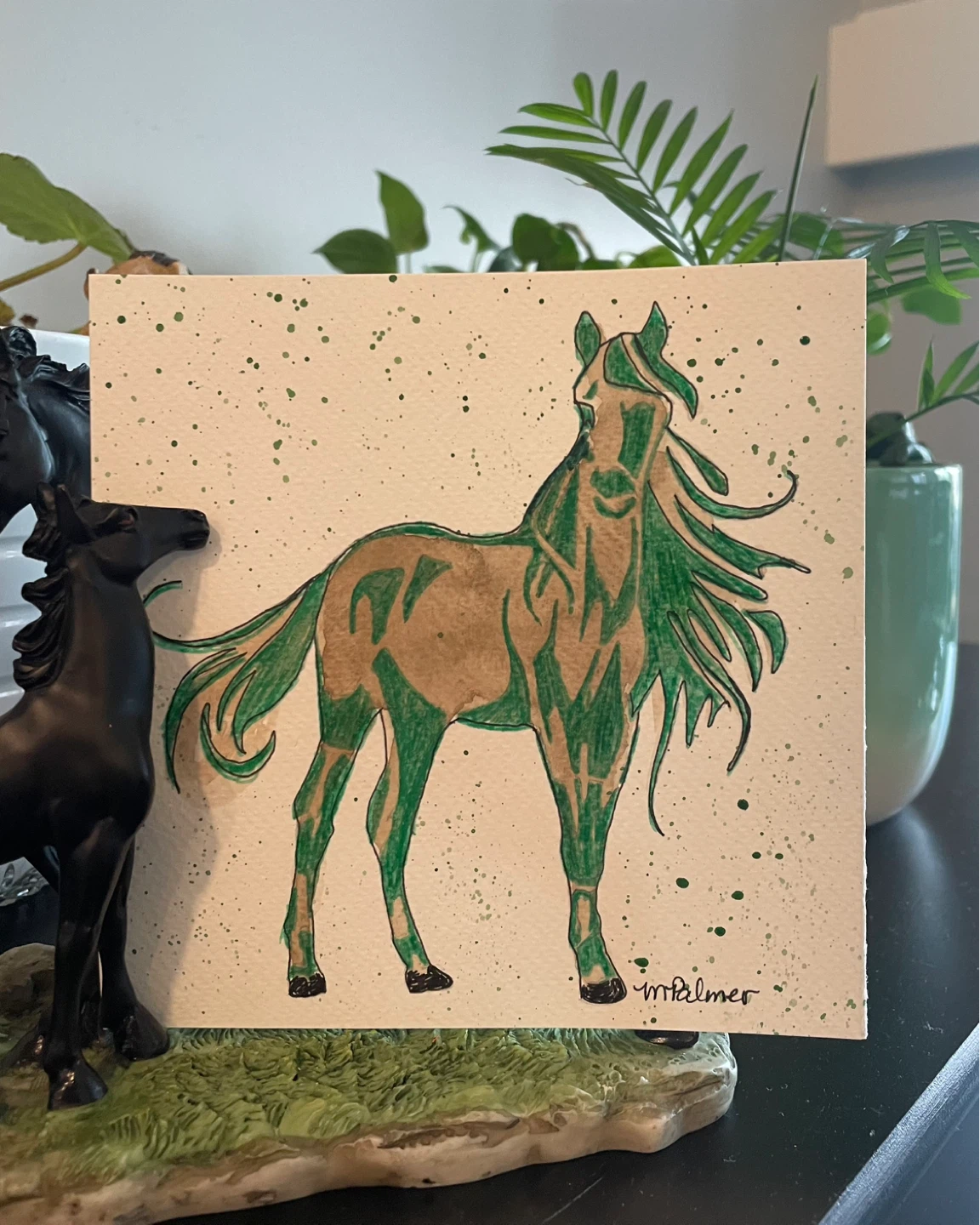 Watercolor Horses - photo 2
