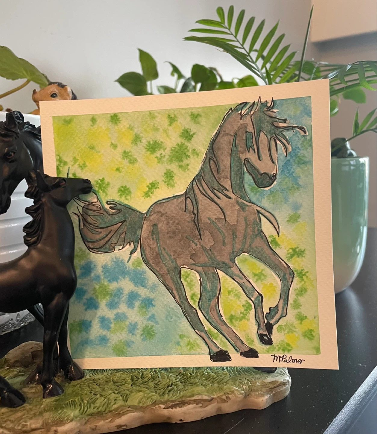 Watercolor Horses