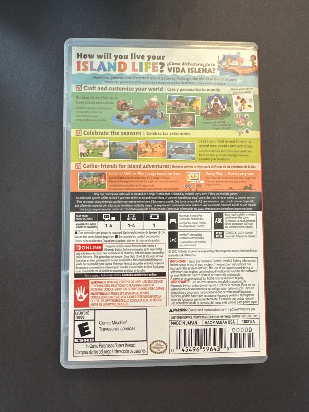 Nintendo Switch Animal Crossing New Horizons Game - photo 2
