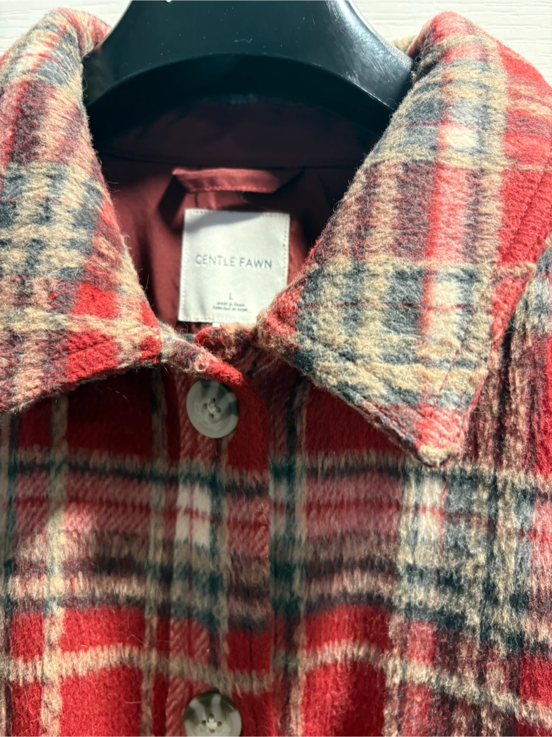 GENTLE FAWN Plaid Flannel Shirt Jacket - photo 2