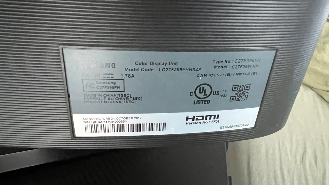 Samsung 27" Curved Monitor LC27F396FHNXZA - photo 3