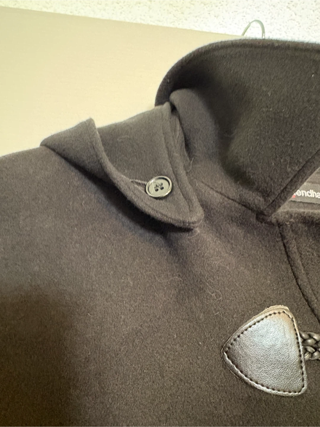Stendhal Black Duffle Coat with Hood - photo 3