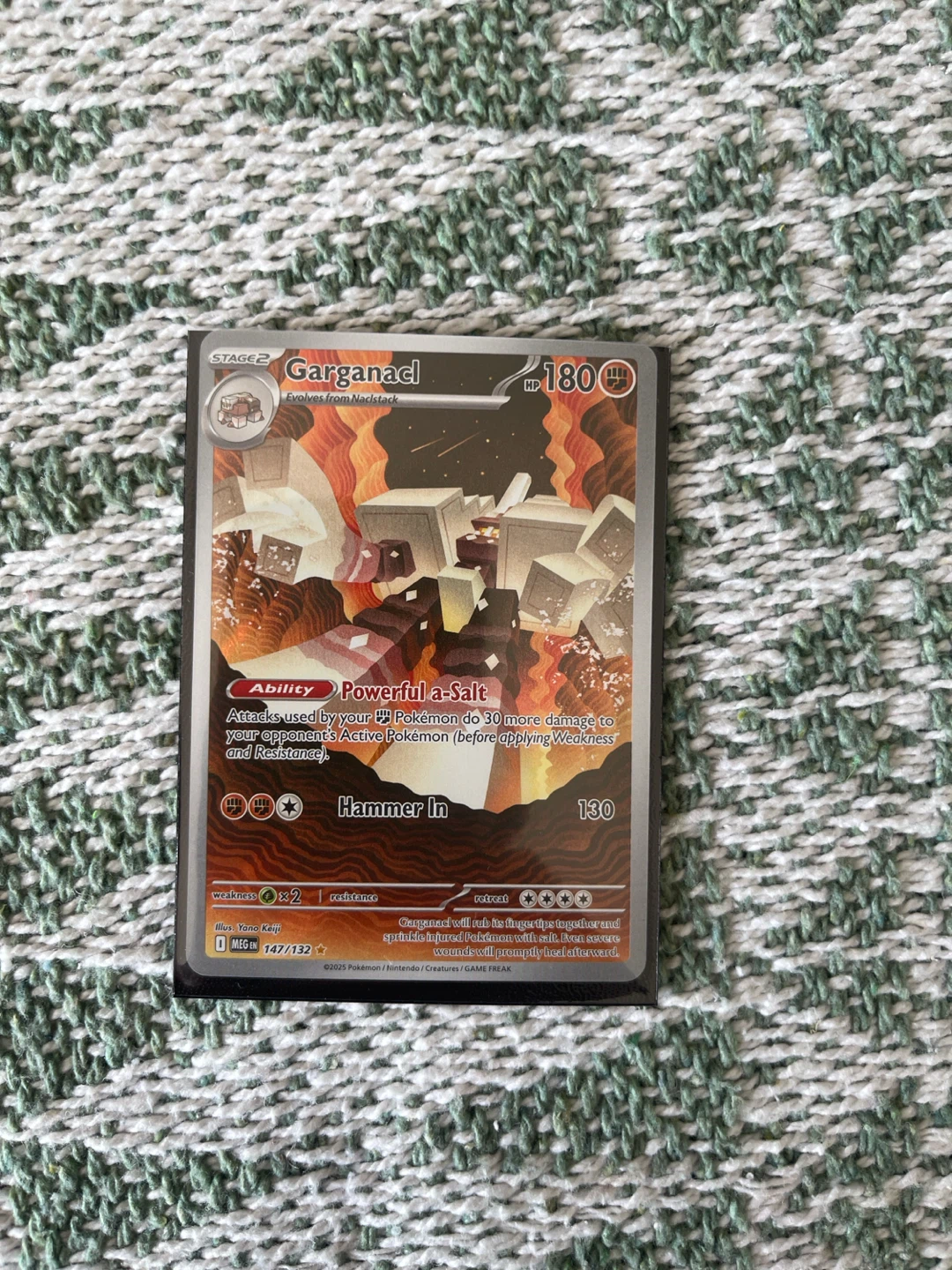 Garganacl full art Pokémon Card