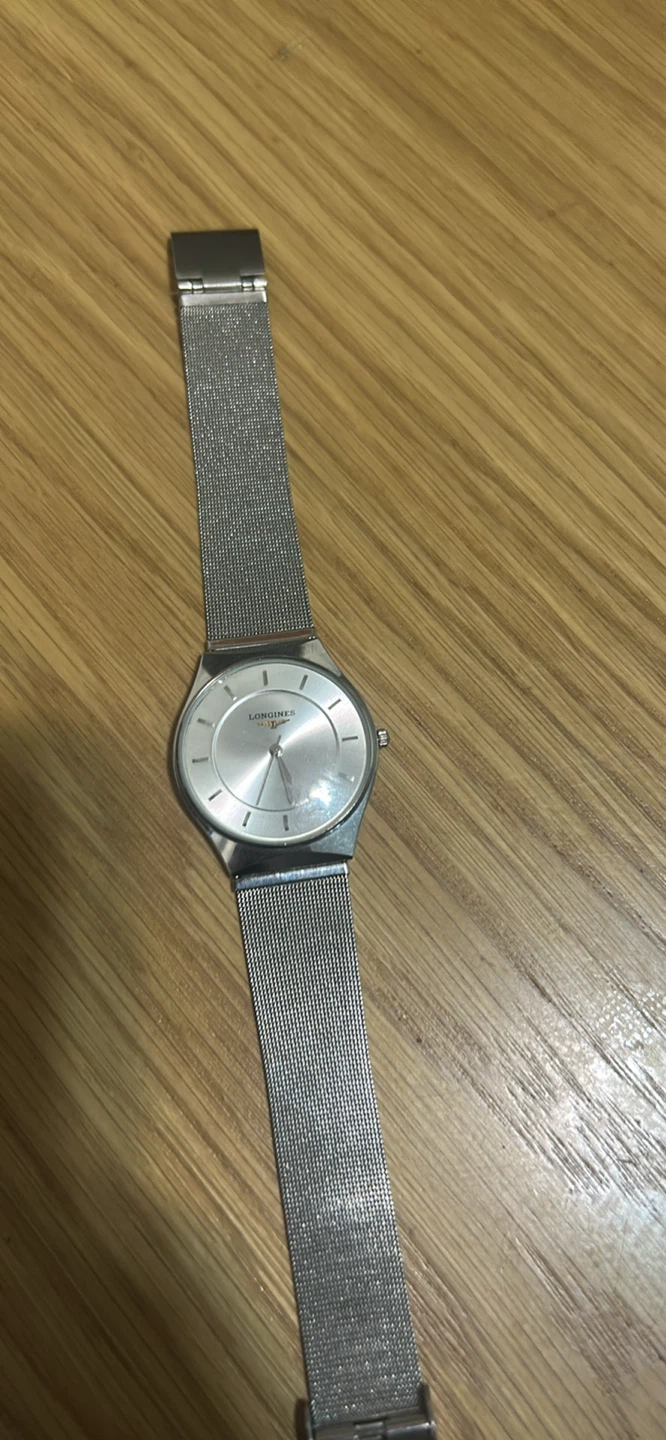 Longines Stainless Steel Mesh Band Watch