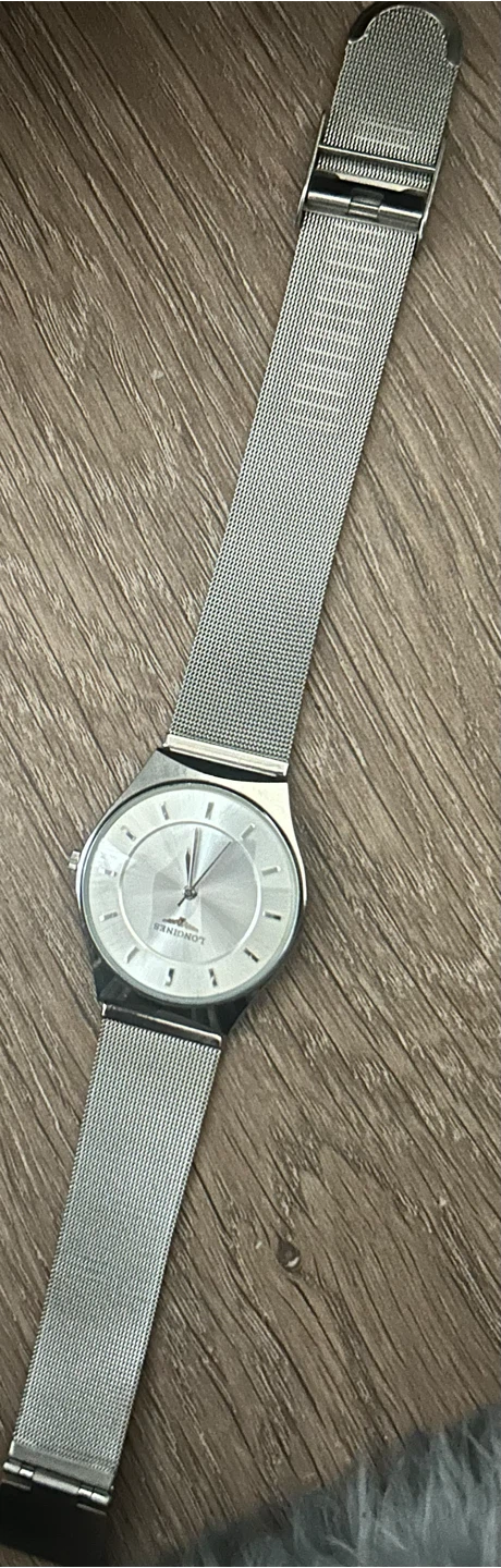 Longines Stainless Steel Mesh Band Watch - photo 2