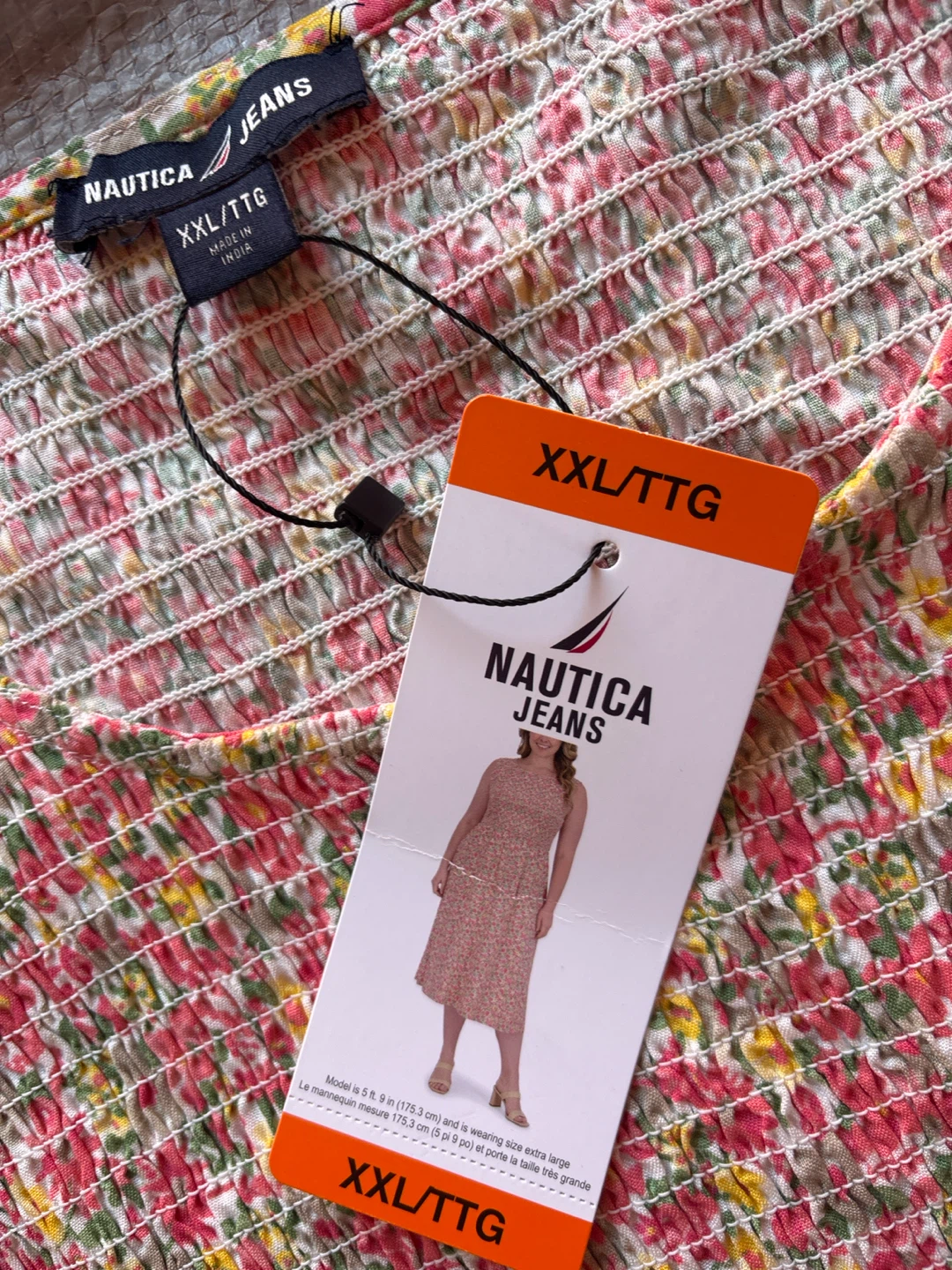 Nautica Jeans Floral Smocked Midi Dress XXL - photo 2