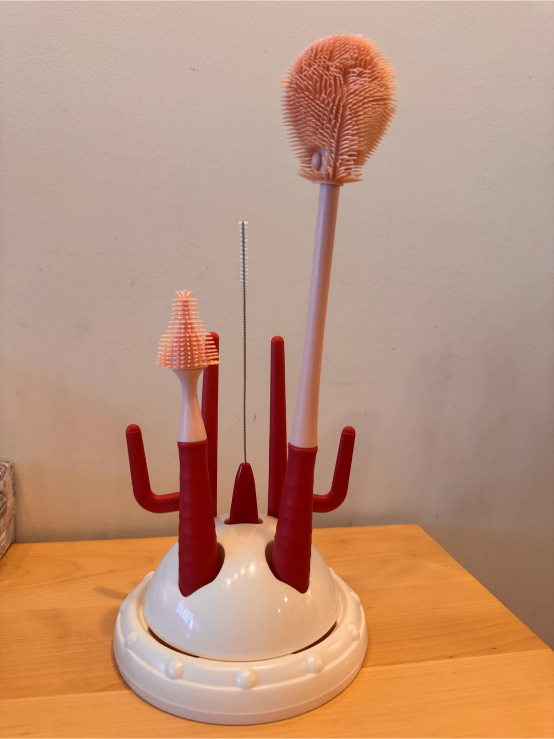 Bottle Drying Rack with Brushes
