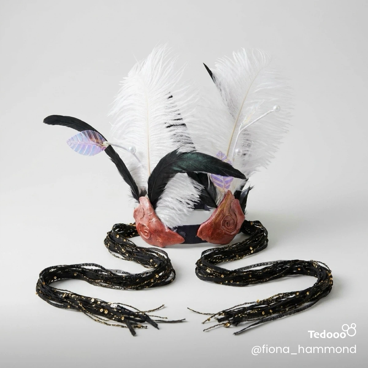Feather Headband with Tassel Accents - photo 3