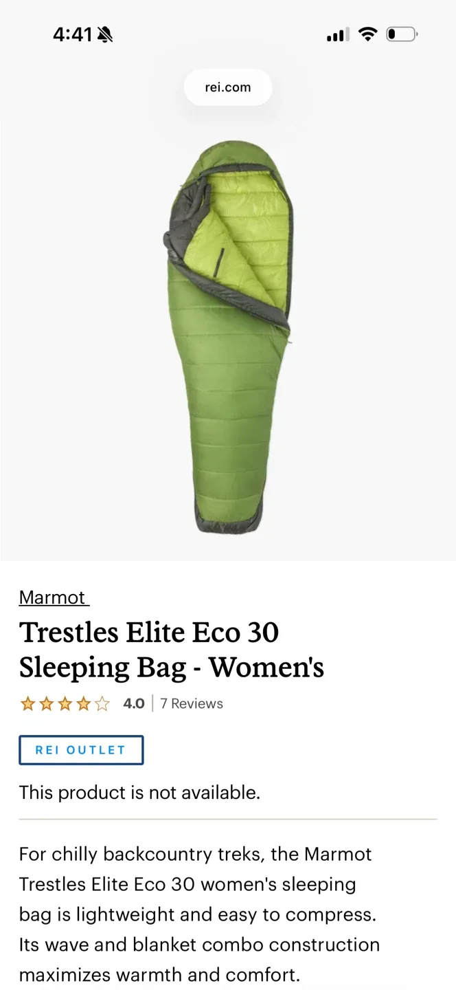 Marmot Women's Trestles Elite Eco 30 Sleeping Bag