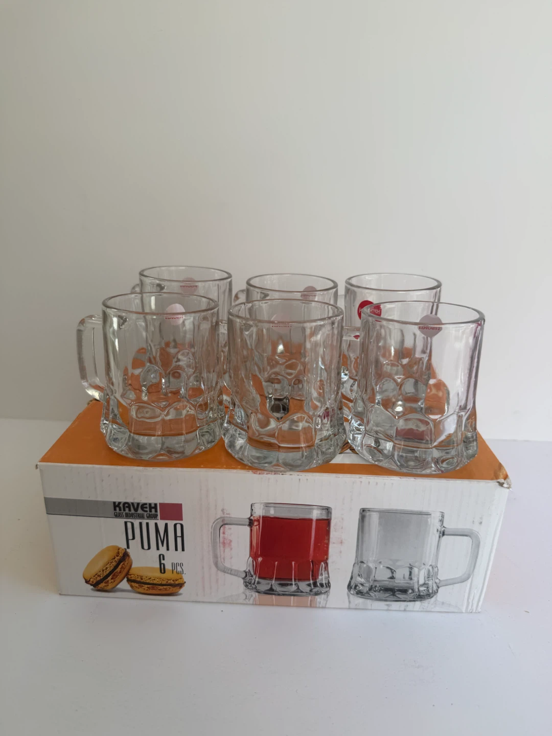 Kaveh Glass PUMA 6 pcs Mug Set