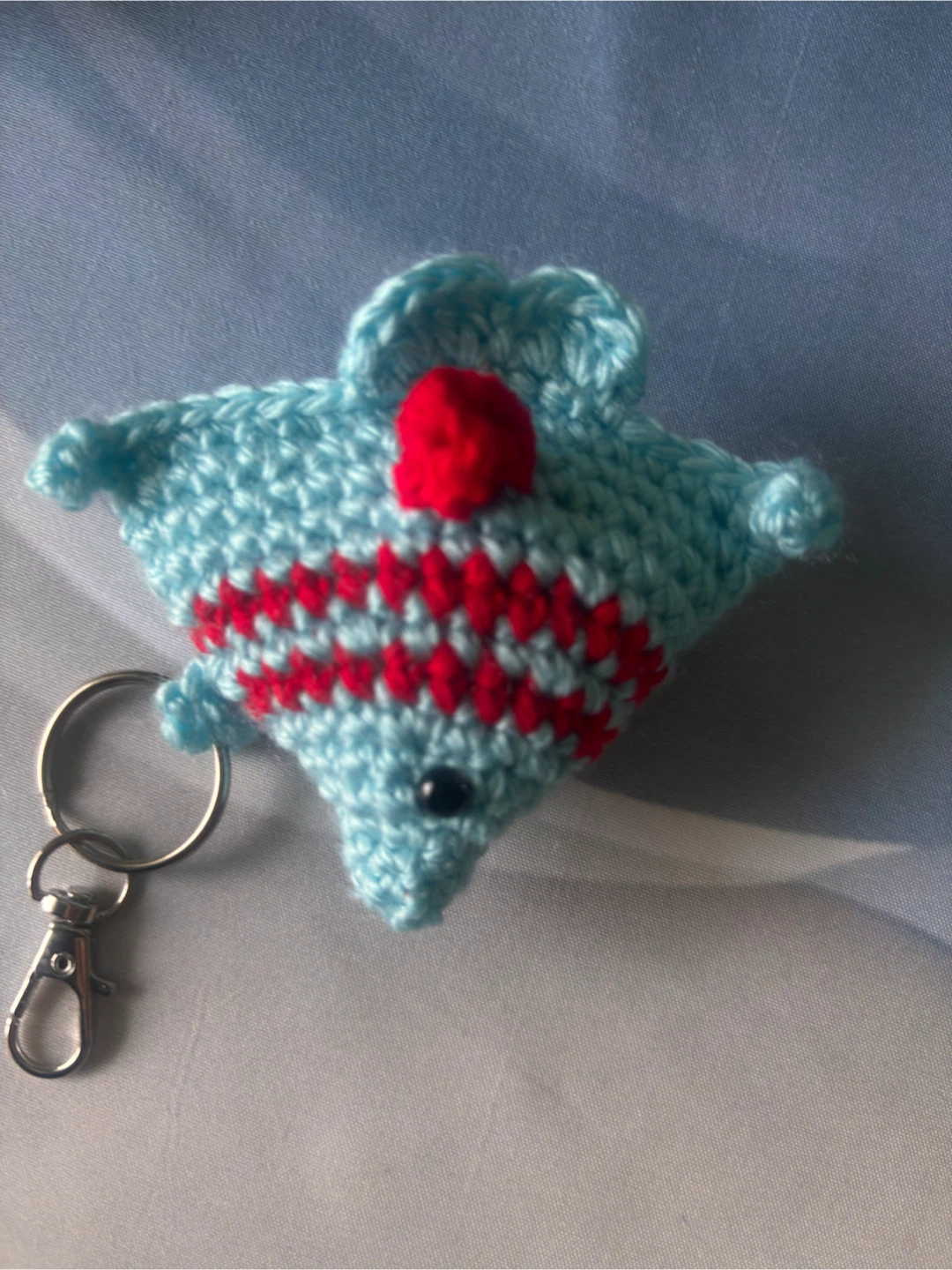 Handmade Crochet Ladybug and Fish Keychains - photo 4