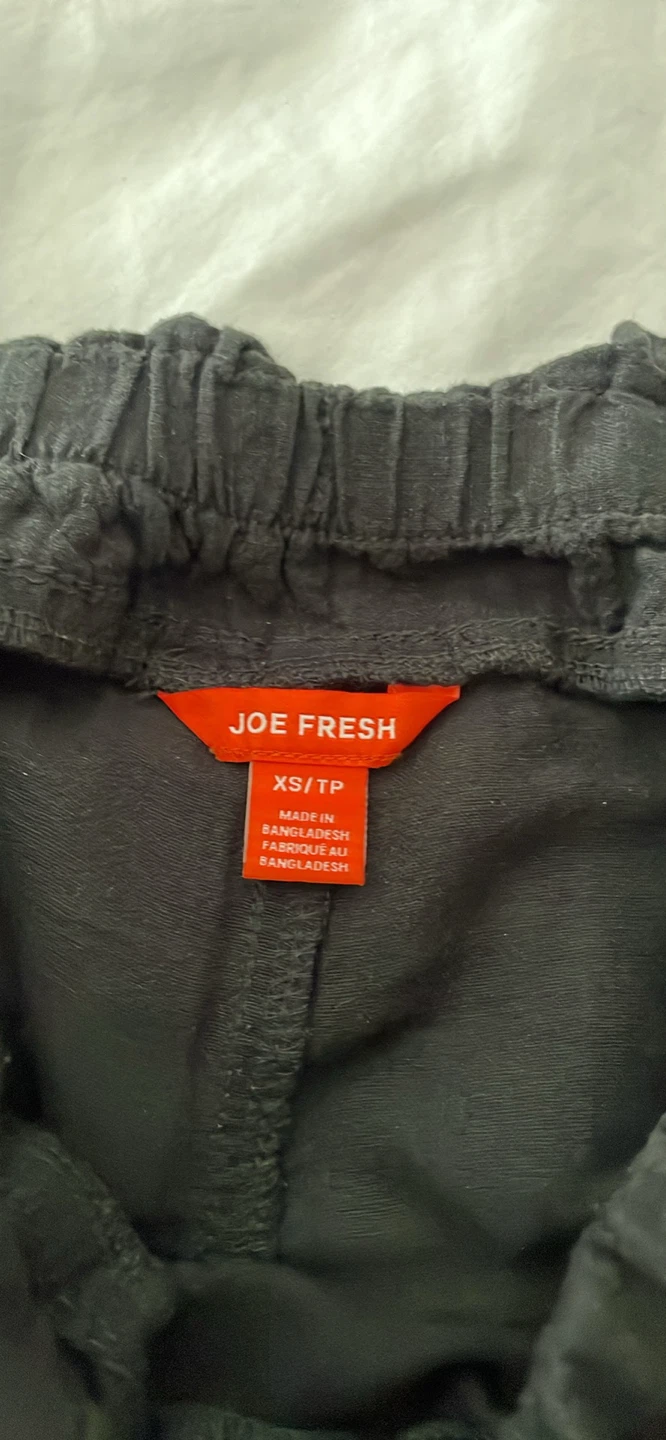 Joe Fresh Black Paperbag Waist Shorts - photo 2