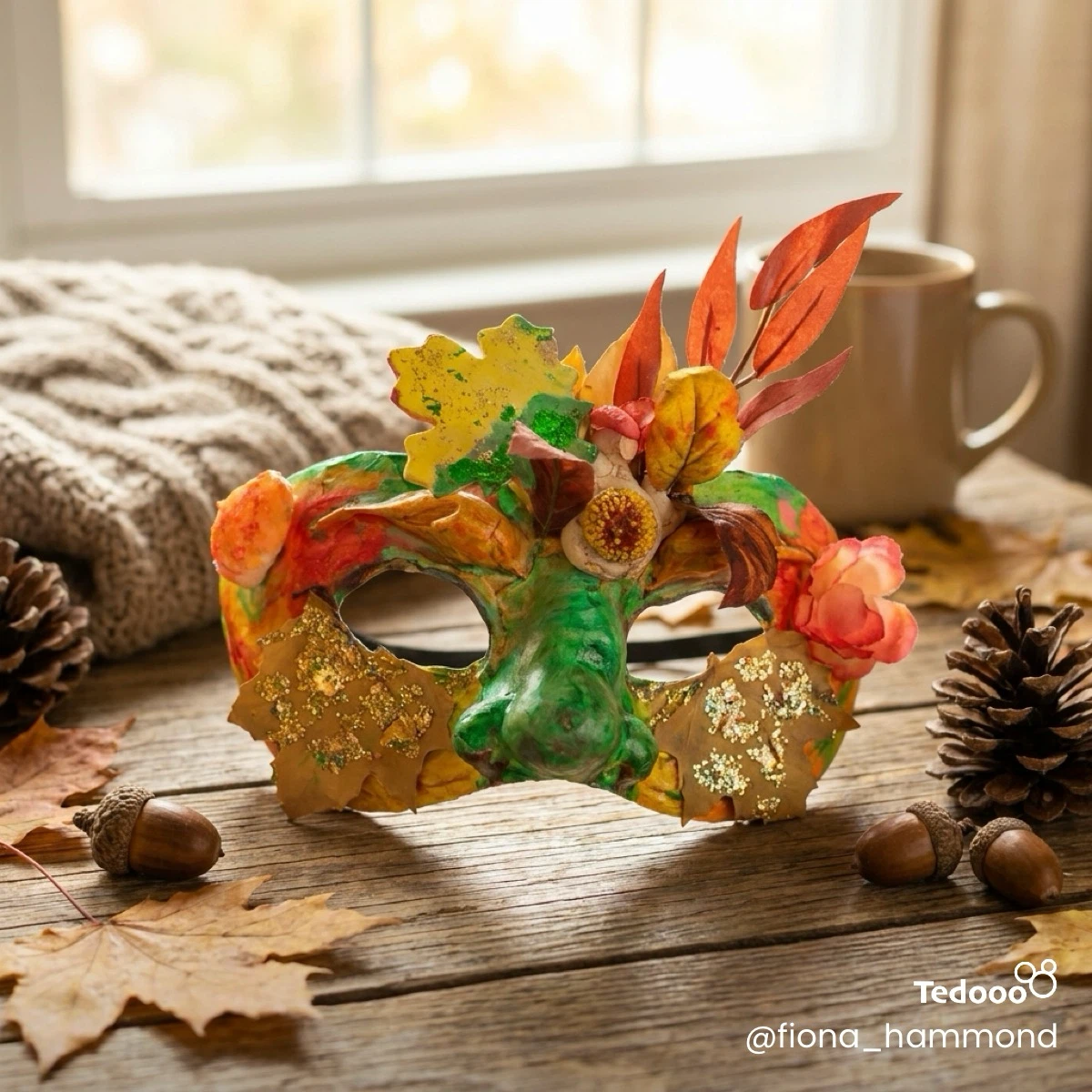 Handmade Autumn Festival Mask - photo 2