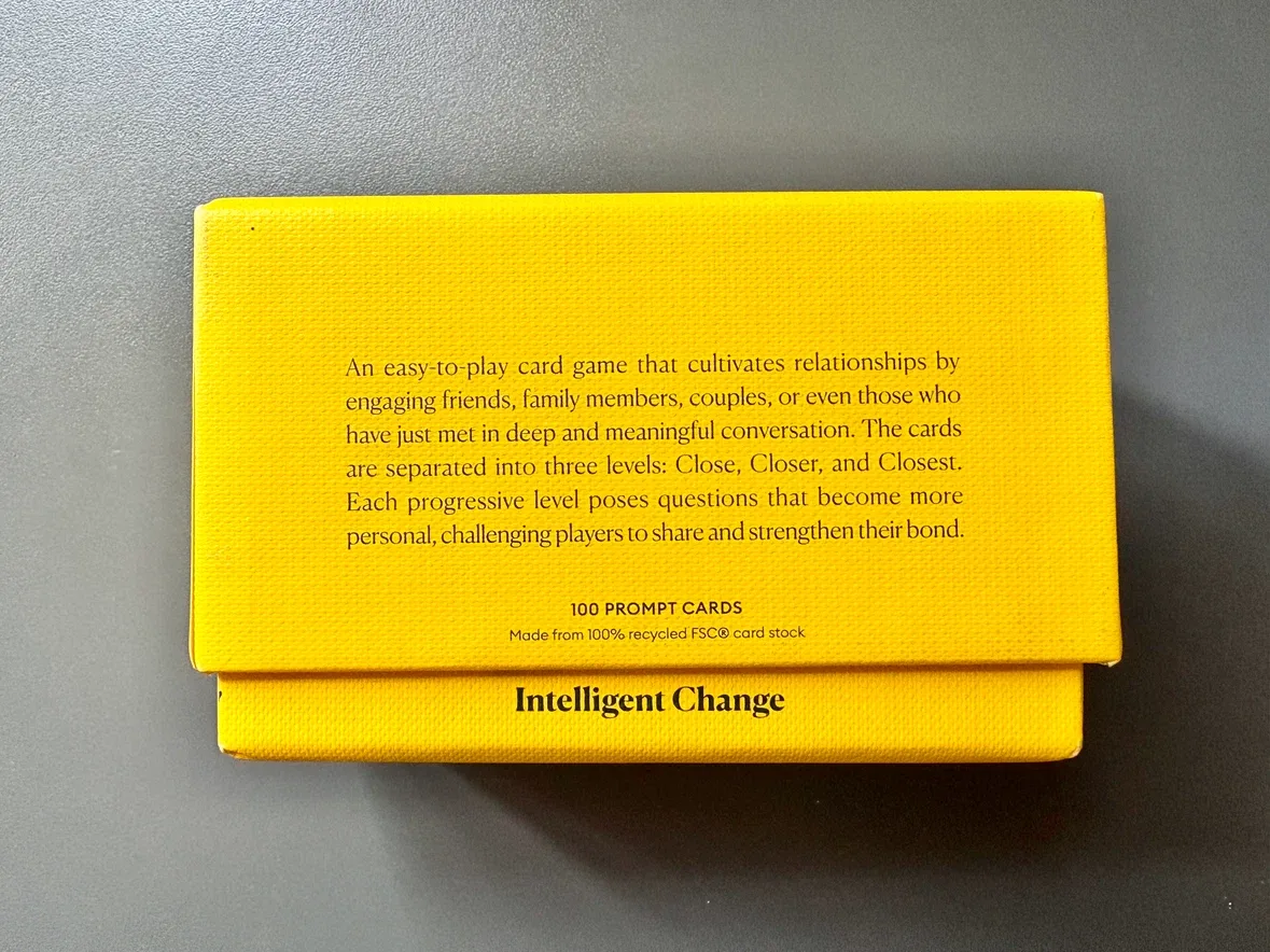 'Let's Get Closer' Conversation Card Game - photo 2