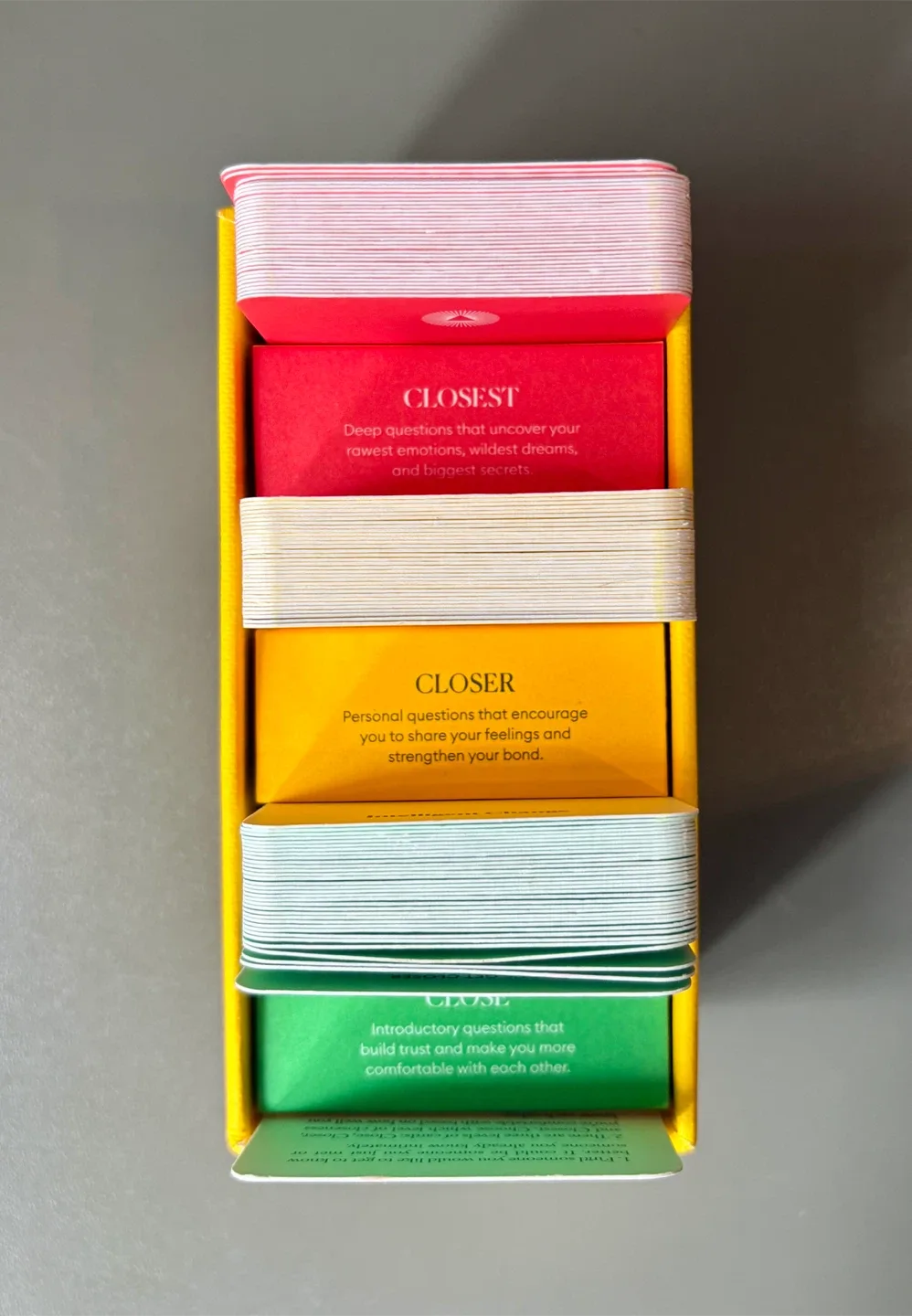 'Let's Get Closer' Conversation Card Game - photo 3