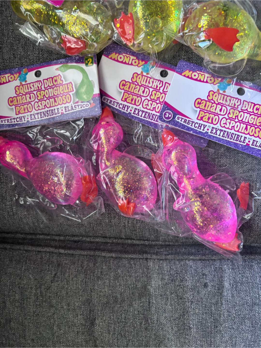 MonToy Squishy Duck Squeeze Toy And cube - photo 2
