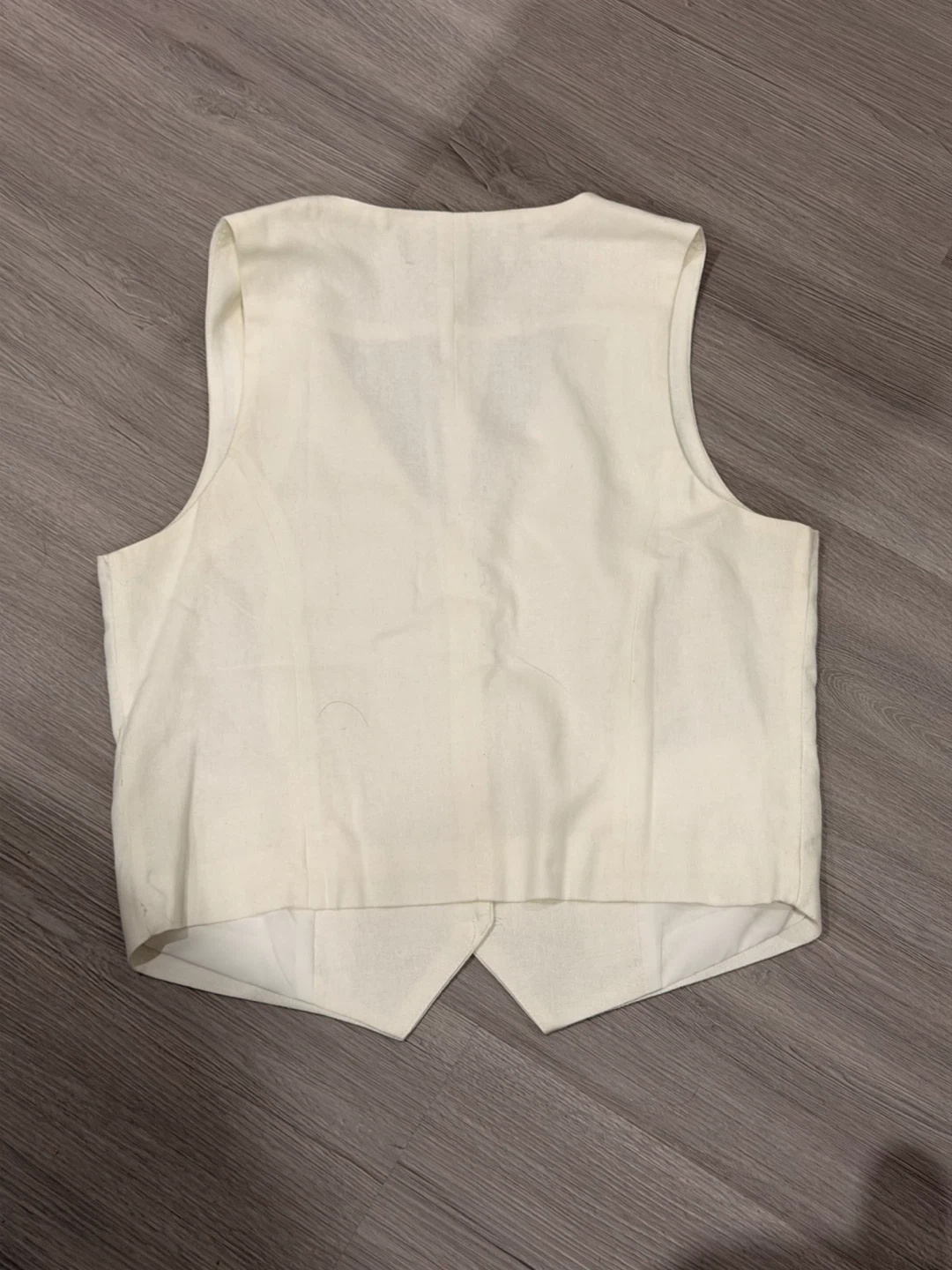 Ellen Tracy Cream Linen Blend Vest - photo 2