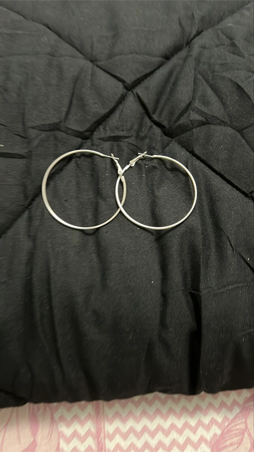 Silver Hoop Earrings