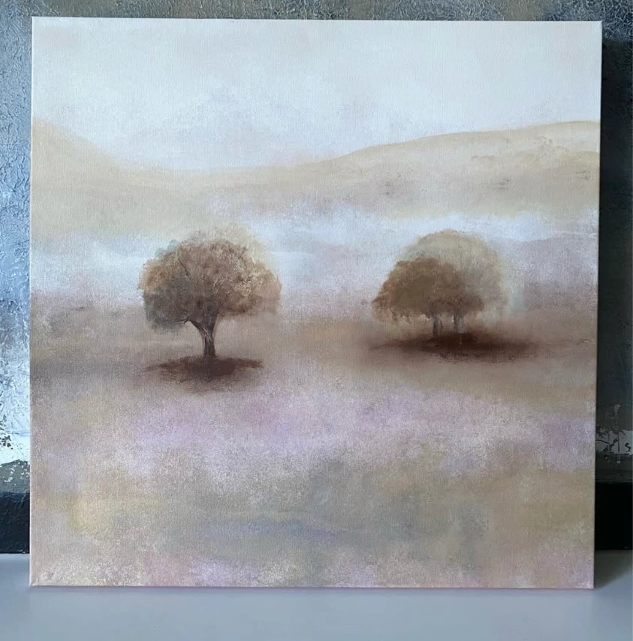 2 day sale! Original abstract painting landscape trees