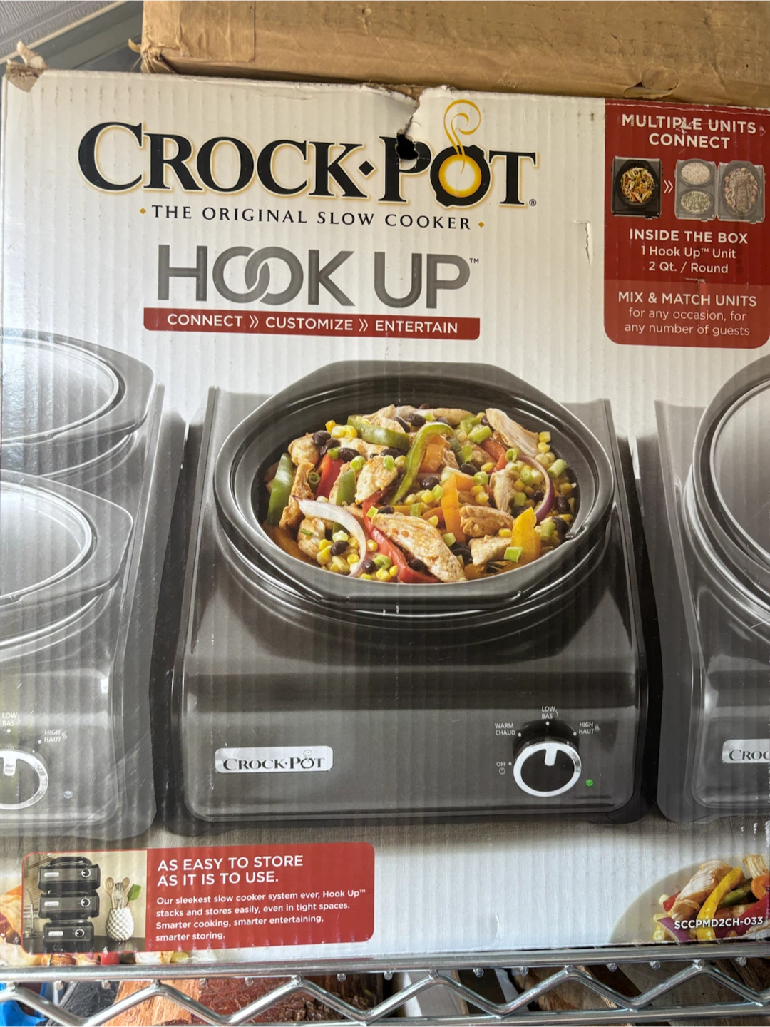 Crock-Pot Hook Up 2 Qt. Round Slow Cooker