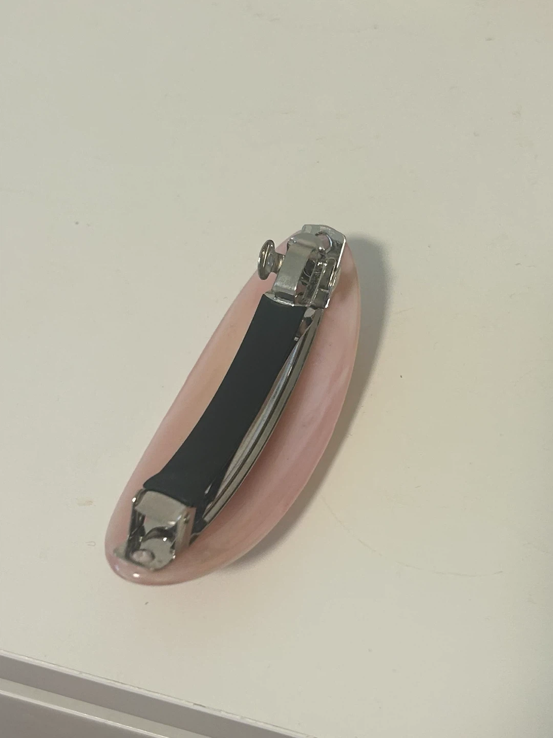 Pink Swirl Barrette Hair Clip - photo 2